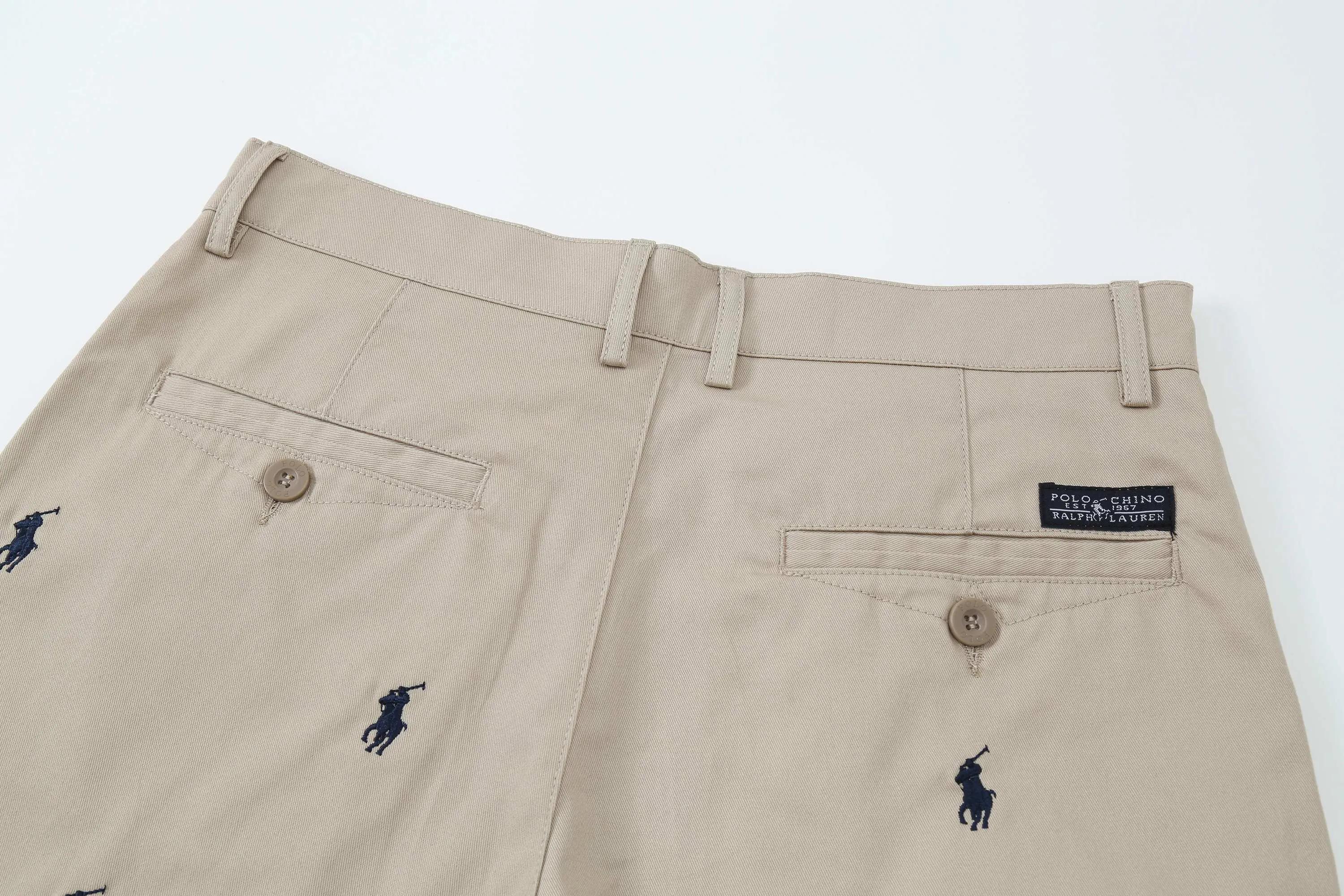 P210 Item number: s090 Paul polo pony standard polo five-point full logo straight shorts Size: 30 32 34 36 38